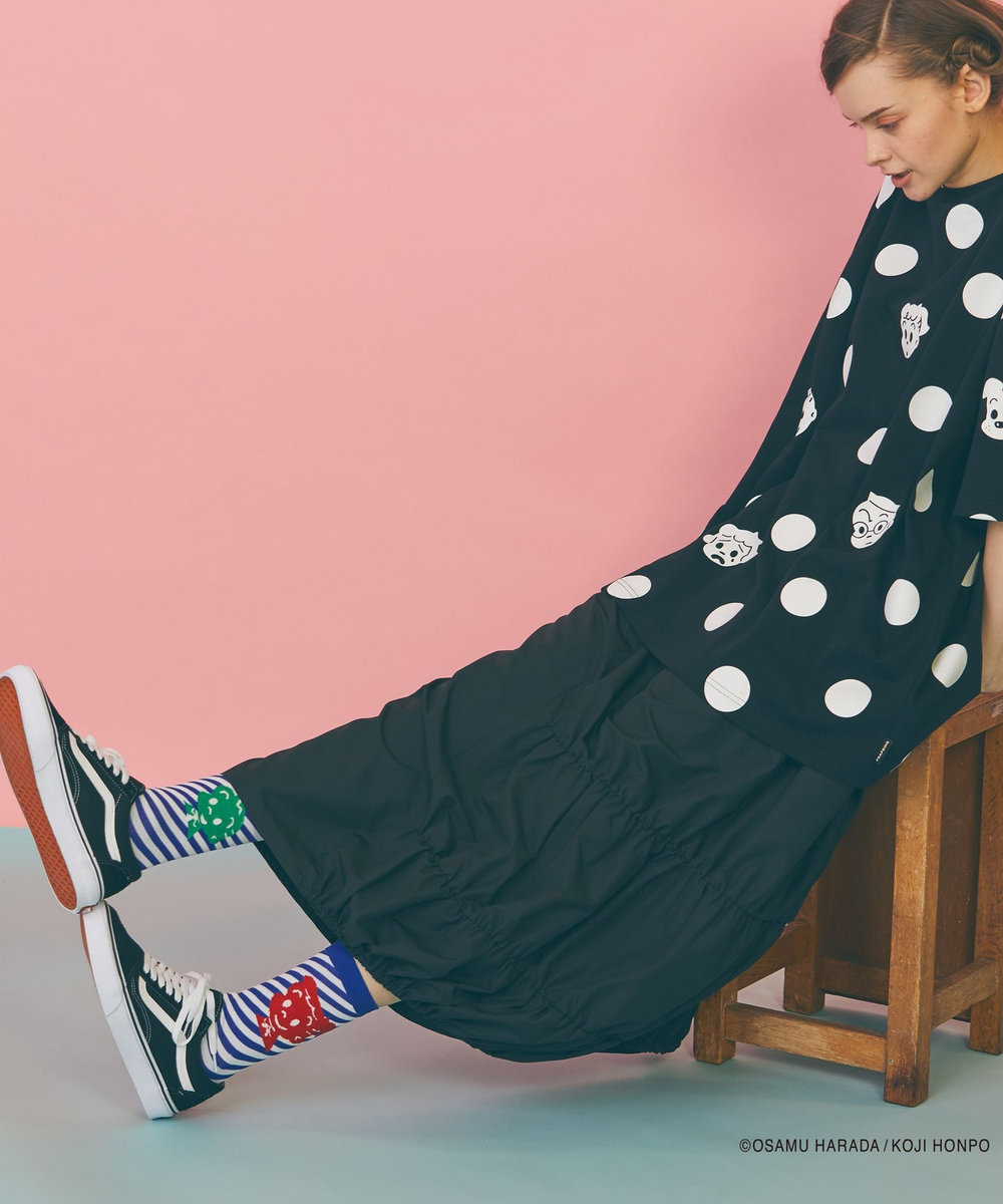 FRAPBOIS OSAMU GOODS ストライプソックス ブルー