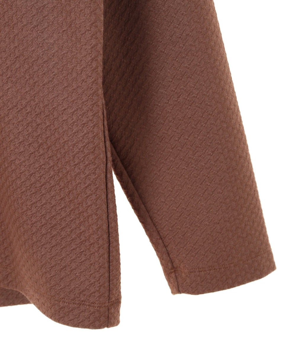 MEN'S BIGI フクレジャガード　クルーネックリブカットソー ブラウン