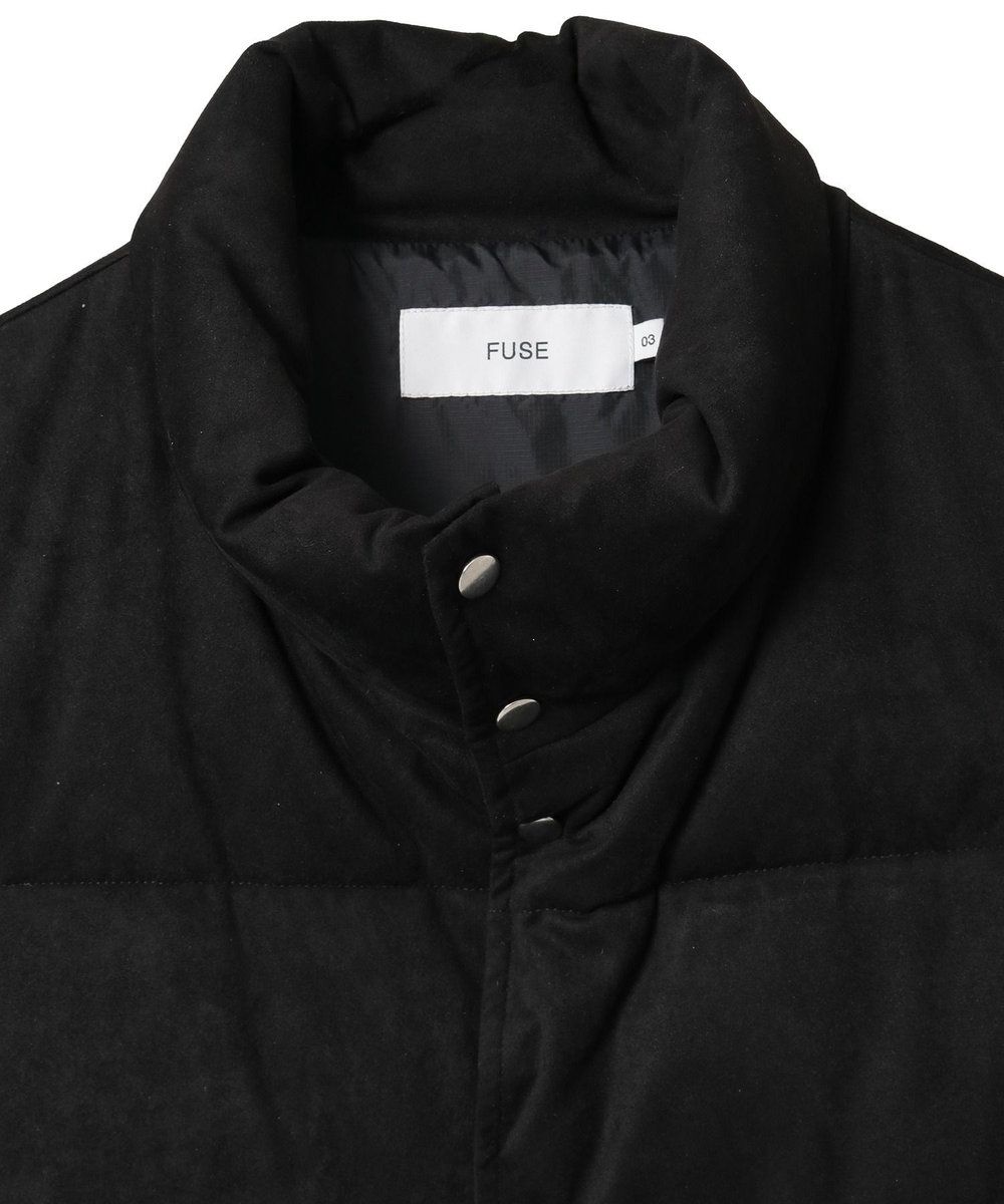 MEN'S BIGI フェイクスエード中綿ベスト ブラック