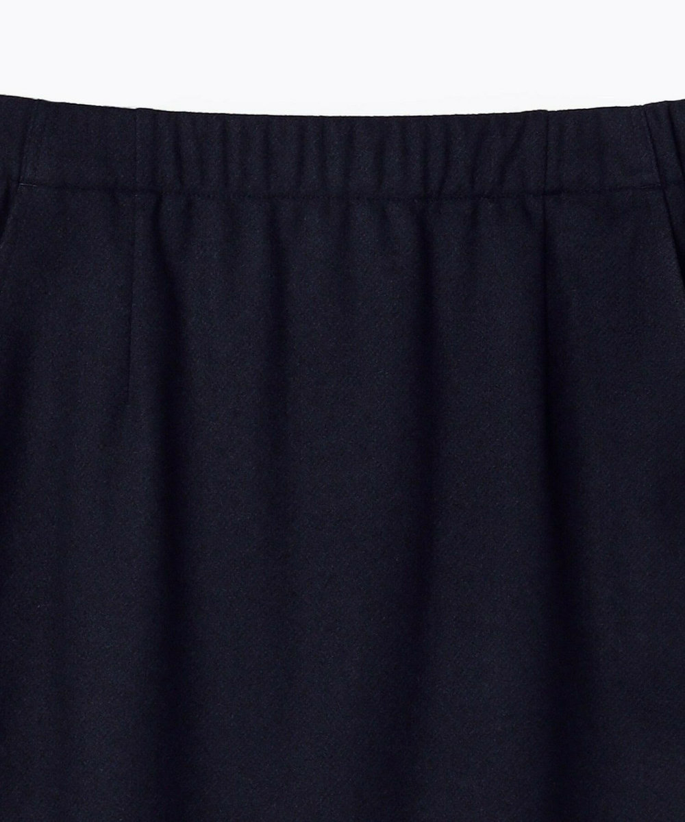 feerique feerique ウールライクニットツイルパイピングスカート ネイビー