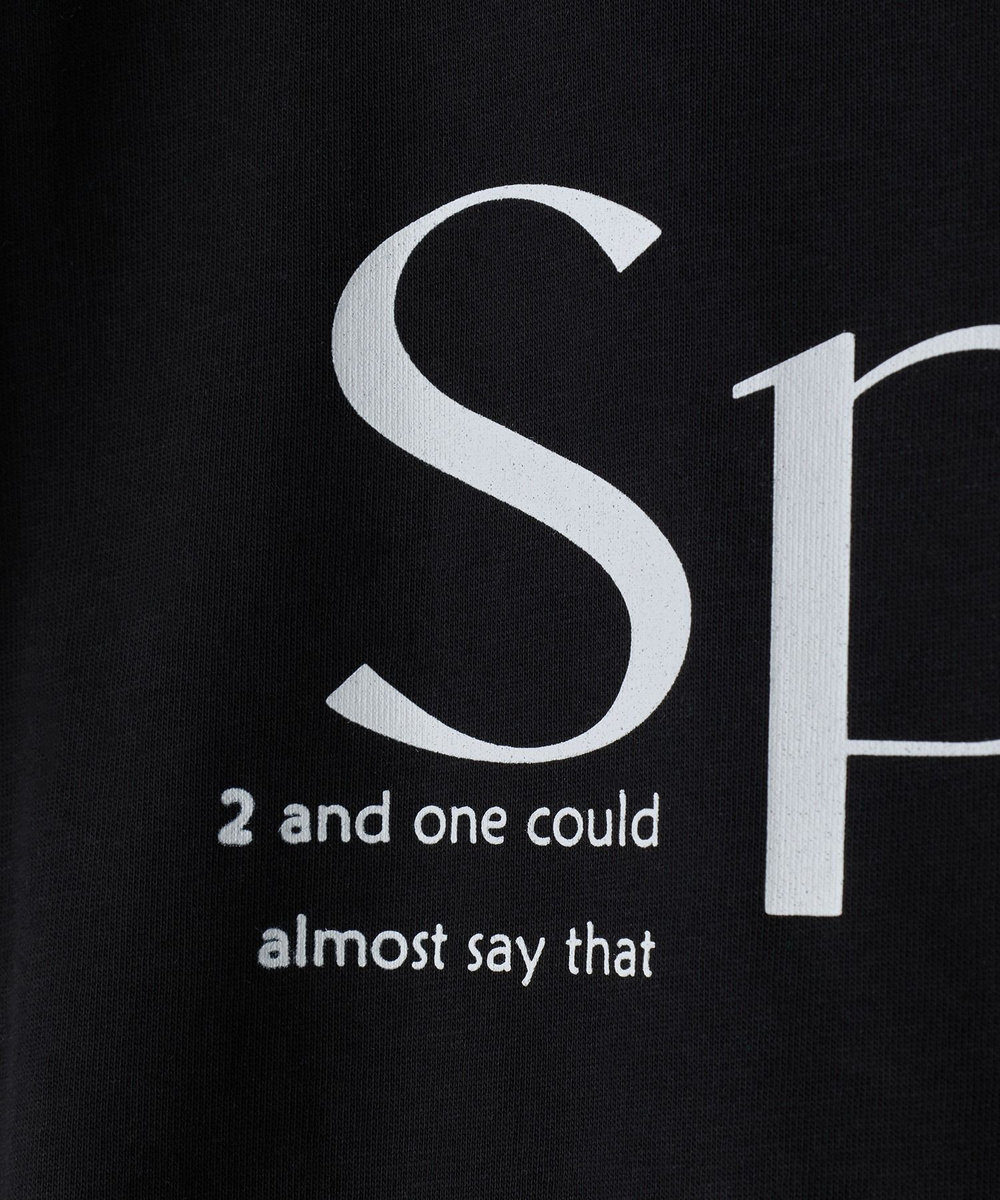 NOWADAYS ドライタッチコットンロゴTシャツ ブラック