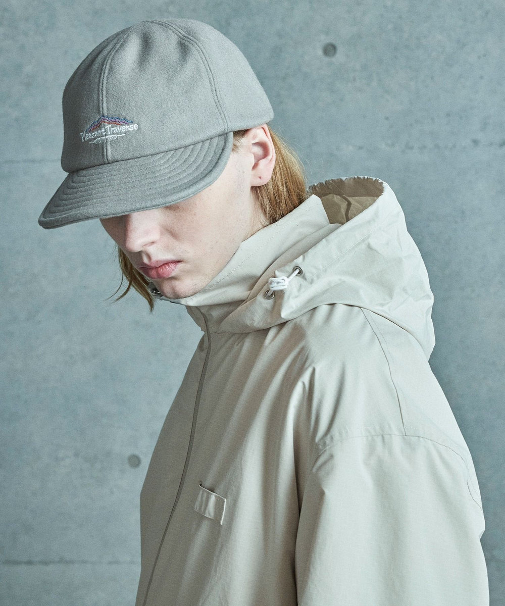 MEN'S BIGI リップストップ スタンドカラーブルゾン ベージュ