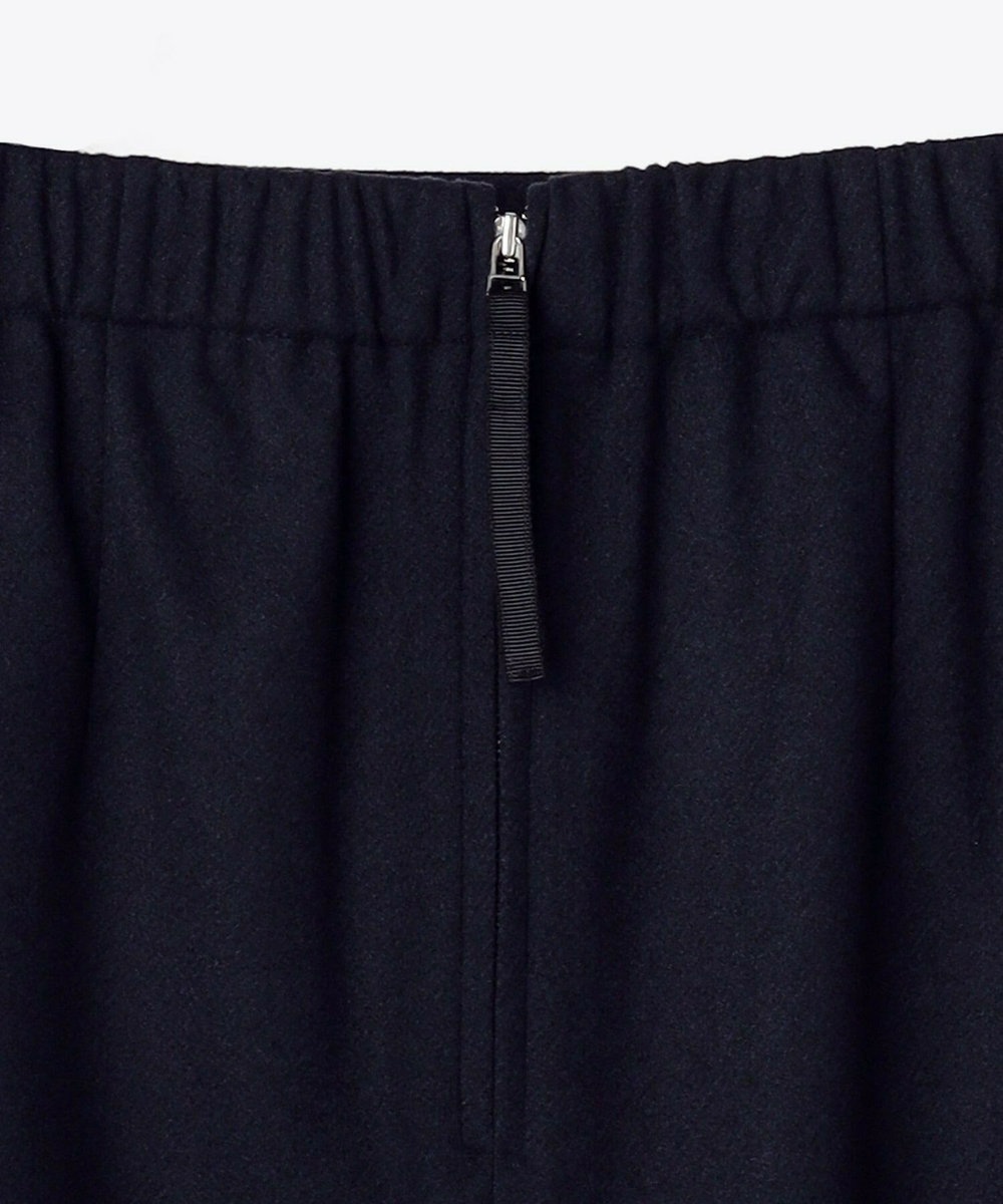 feerique feerique ウールライクニットツイルパイピングスカート ネイビー