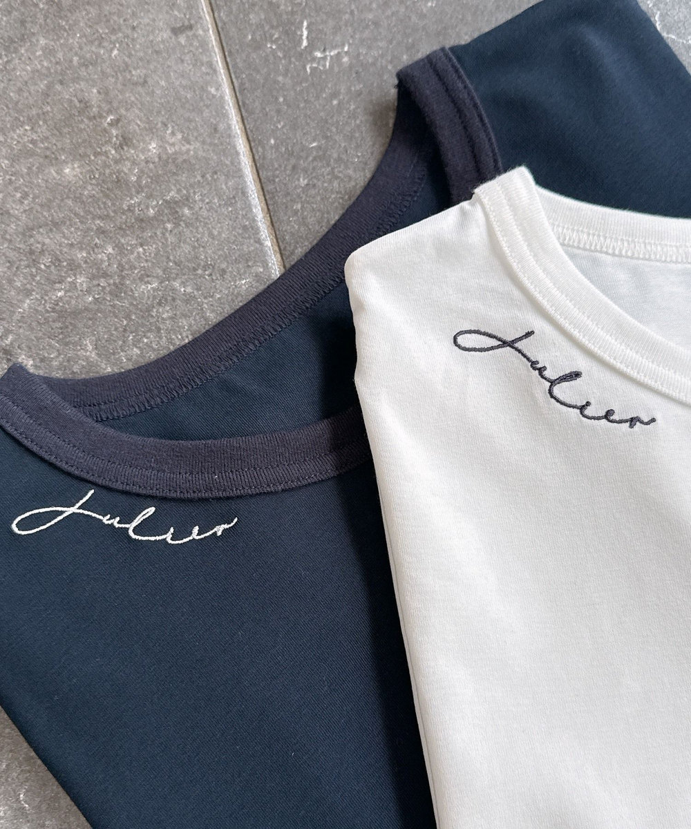 Julier コンディショニングTee ネイビー