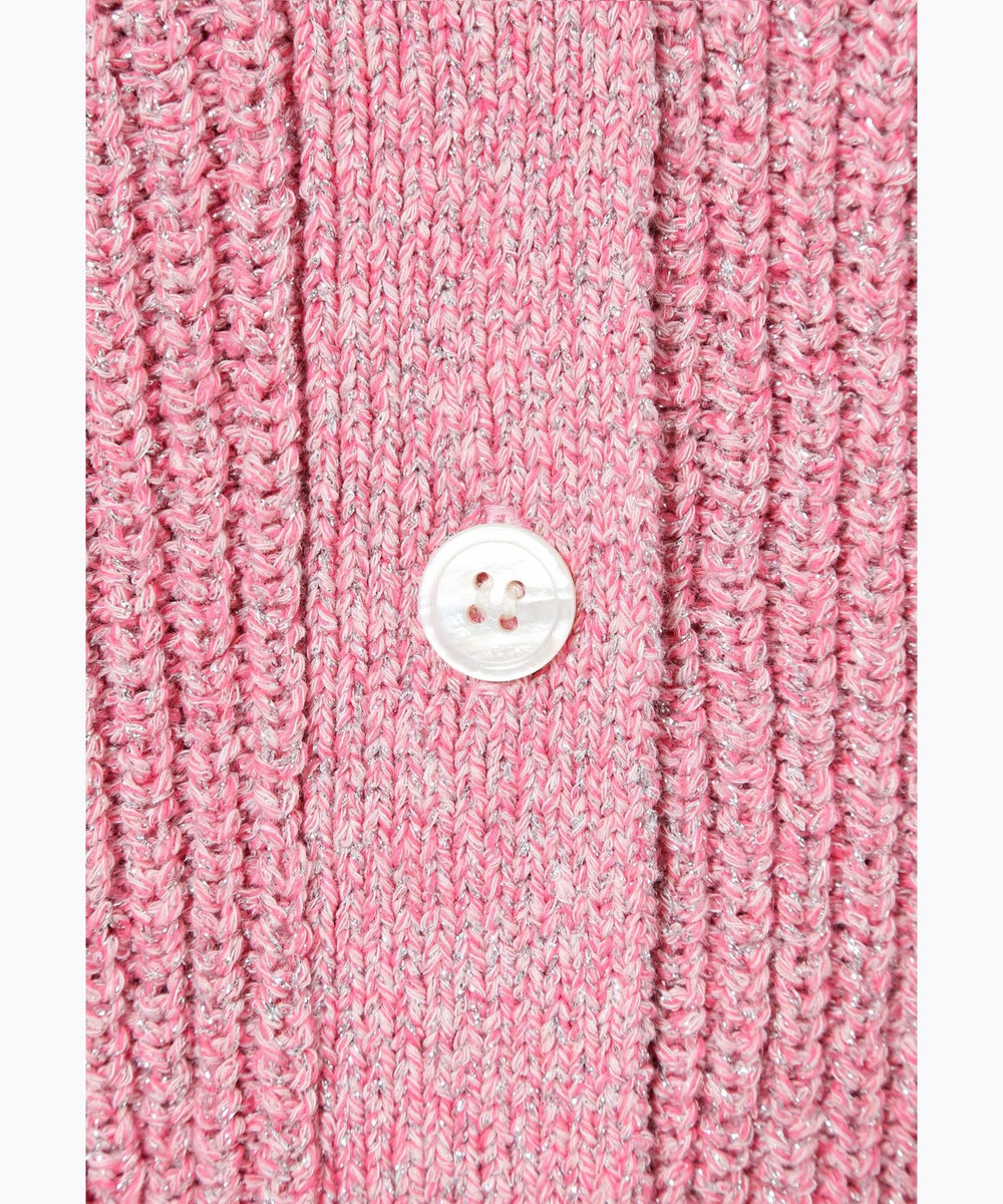 DÉPAREILLÉ MIX LAME CARDIGAN / ミックスラメカーディガン ピンク