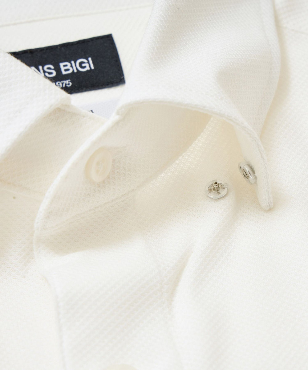 MEN'S BIGI 【ACTIVE TAILOR】アルビニコーコランカノコドレスシャツ ホワイト