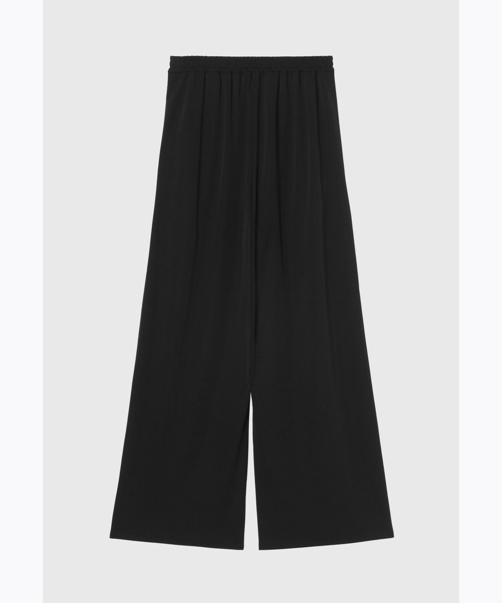 DÉPAREILLÉ TRIACETATE JERSEY WIDE PANTS / トリアセテートジャージーワイドパンツ ブラック
