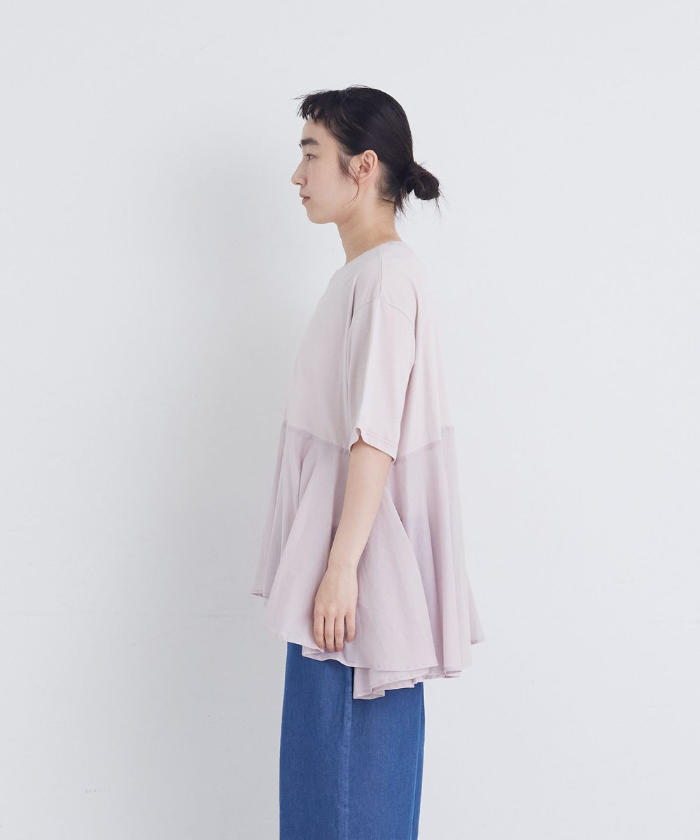 congés payés ADIEU TRISTESSE 【FAVE】インドコットン×カットソーTシャツ ピンク