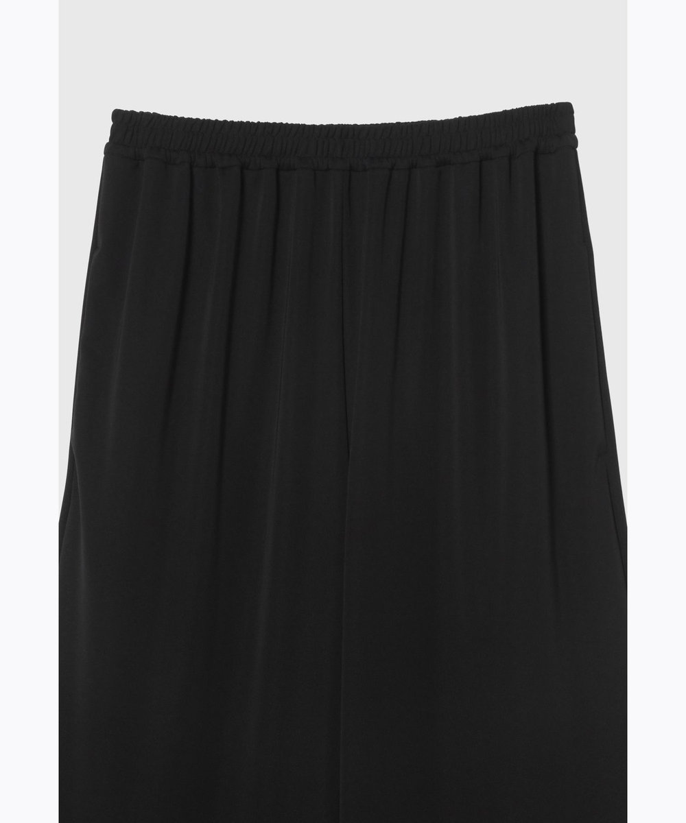 DÉPAREILLÉ TRIACETATE JERSEY WIDE PANTS / トリアセテートジャージーワイドパンツ ブラック