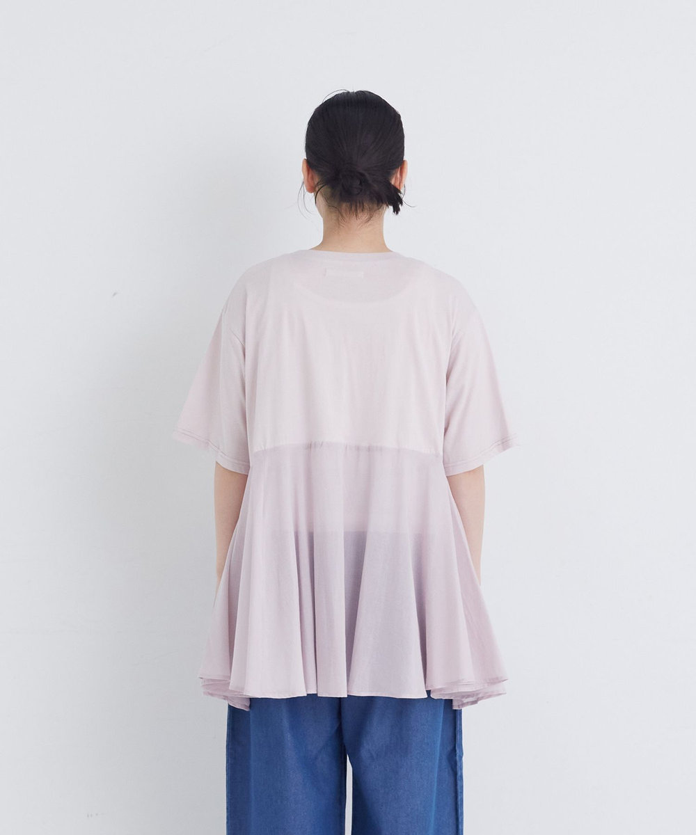 congés payés ADIEU TRISTESSE 【FAVE】インドコットン×カットソーTシャツ ピンク