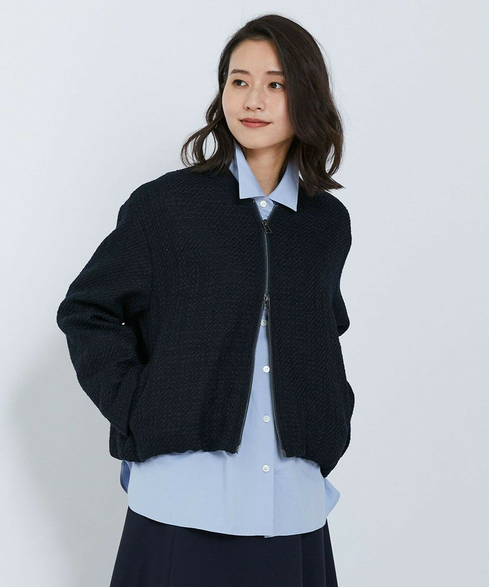 L'EQUIPE テープツイードジャケット ネイビー
