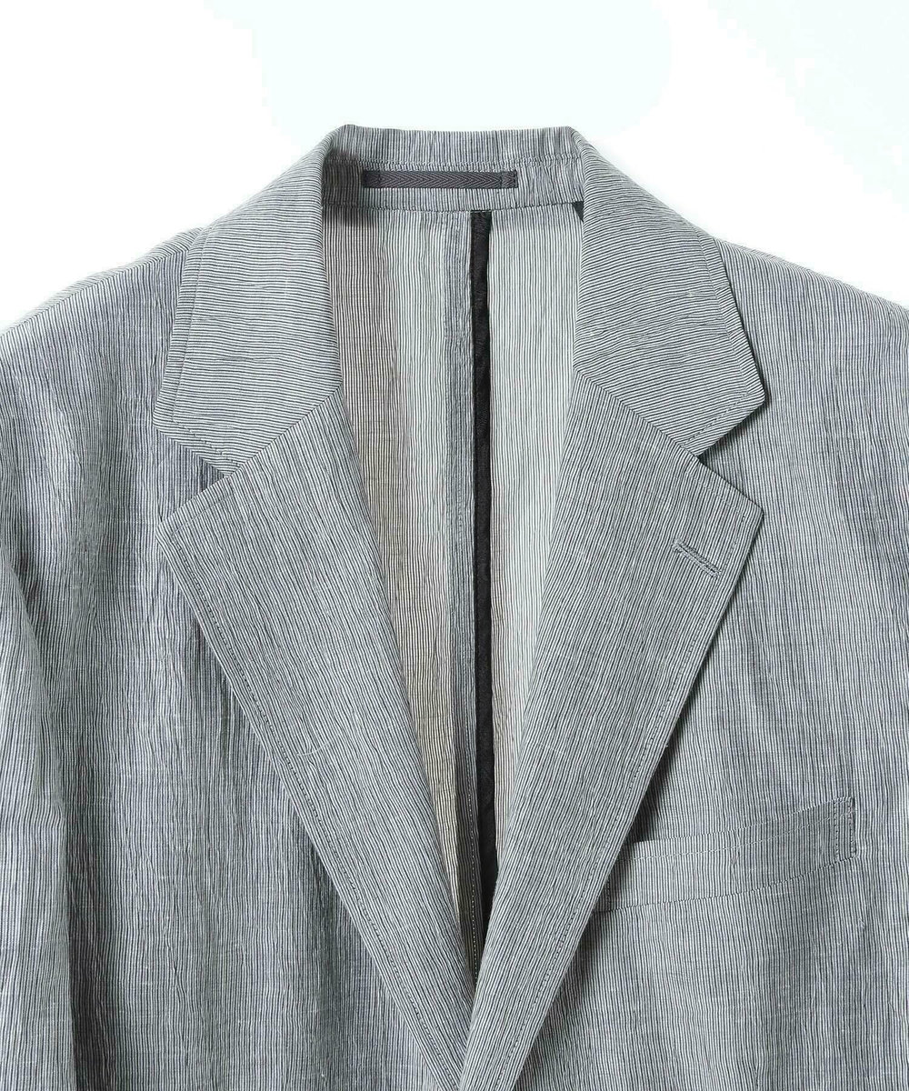 MEN'S BIGI コットンリネン楊柳サッカージャケット グレー