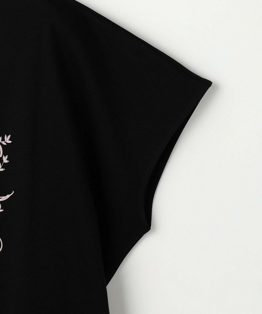 L'EQUIPE コットンスムースロゴTシャツ ブラック