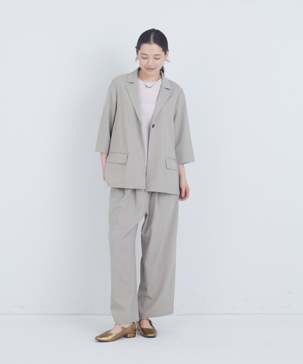 ADIEU TRISTESSE ハーフスリーブジャケット グレー