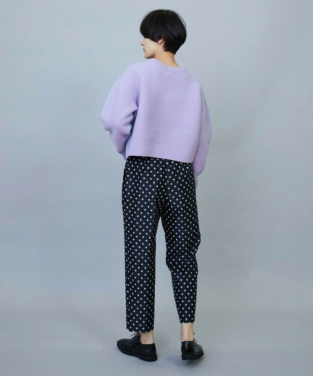 MOGA ANNUAL×MOGA　ウールカシミヤバイカラープルオーバー サックスブルー