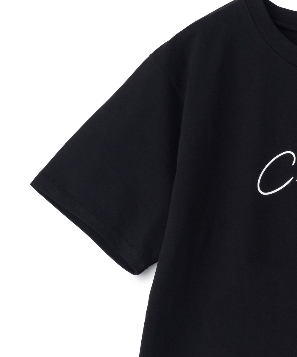 NOWADAYS シルケットコットンロゴTシャツ ブラック