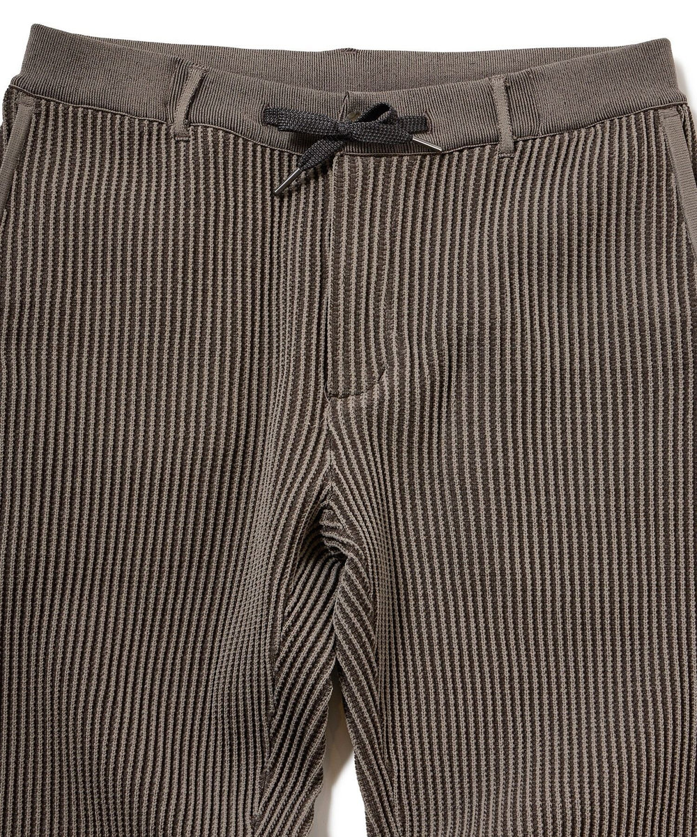 MEN'S BIGI たて畝ニットイージーパンツ チャコールグレー