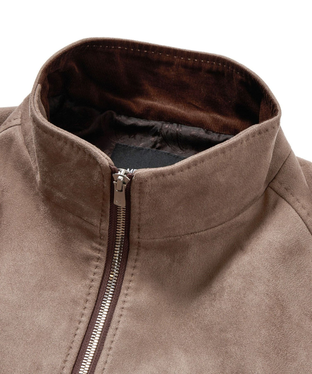 MEN'S BIGI フェイクスエードダンボールブルゾン グレー