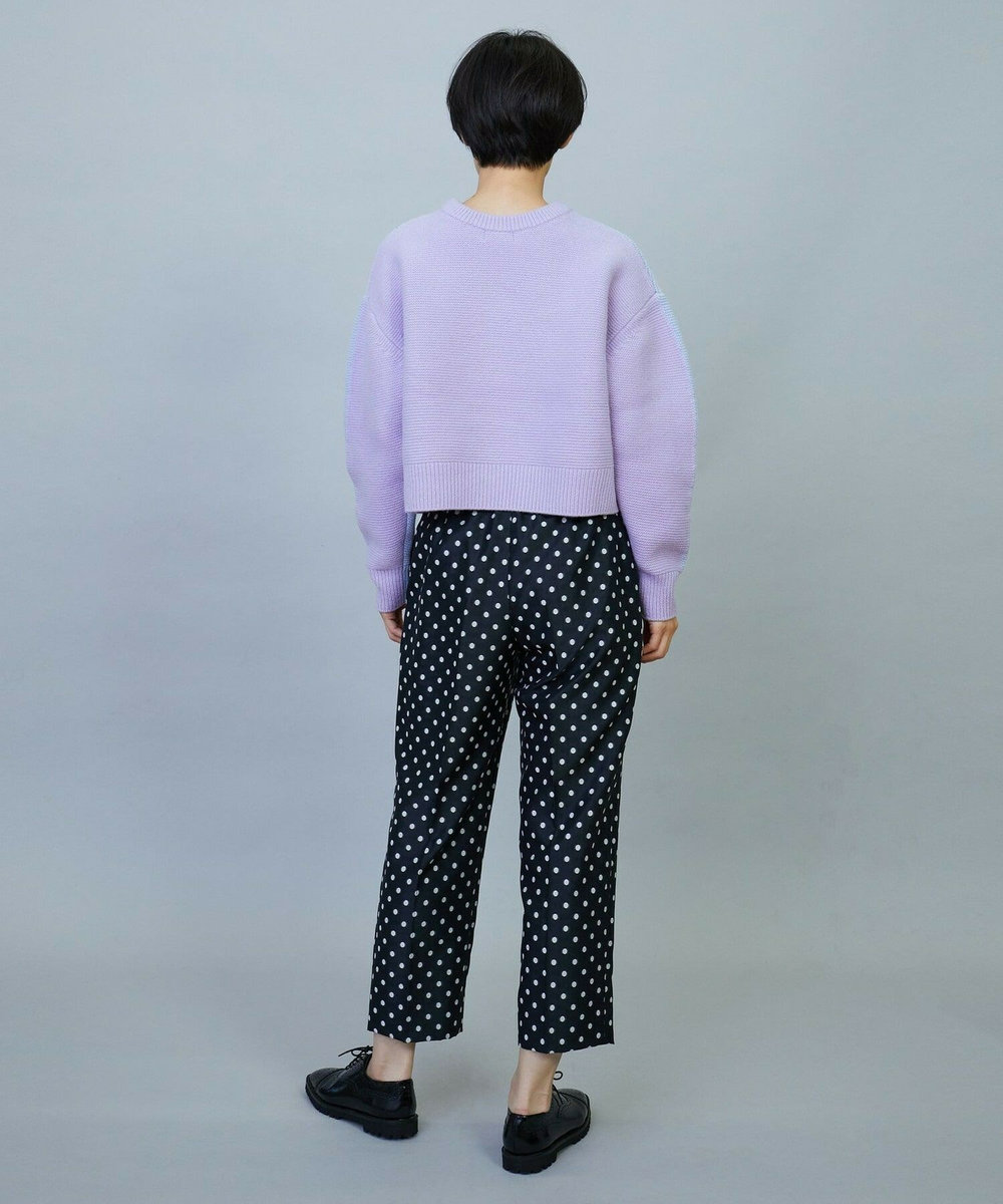 MOGA ANNUAL×MOGA　ウールカシミヤバイカラープルオーバー サックスブルー