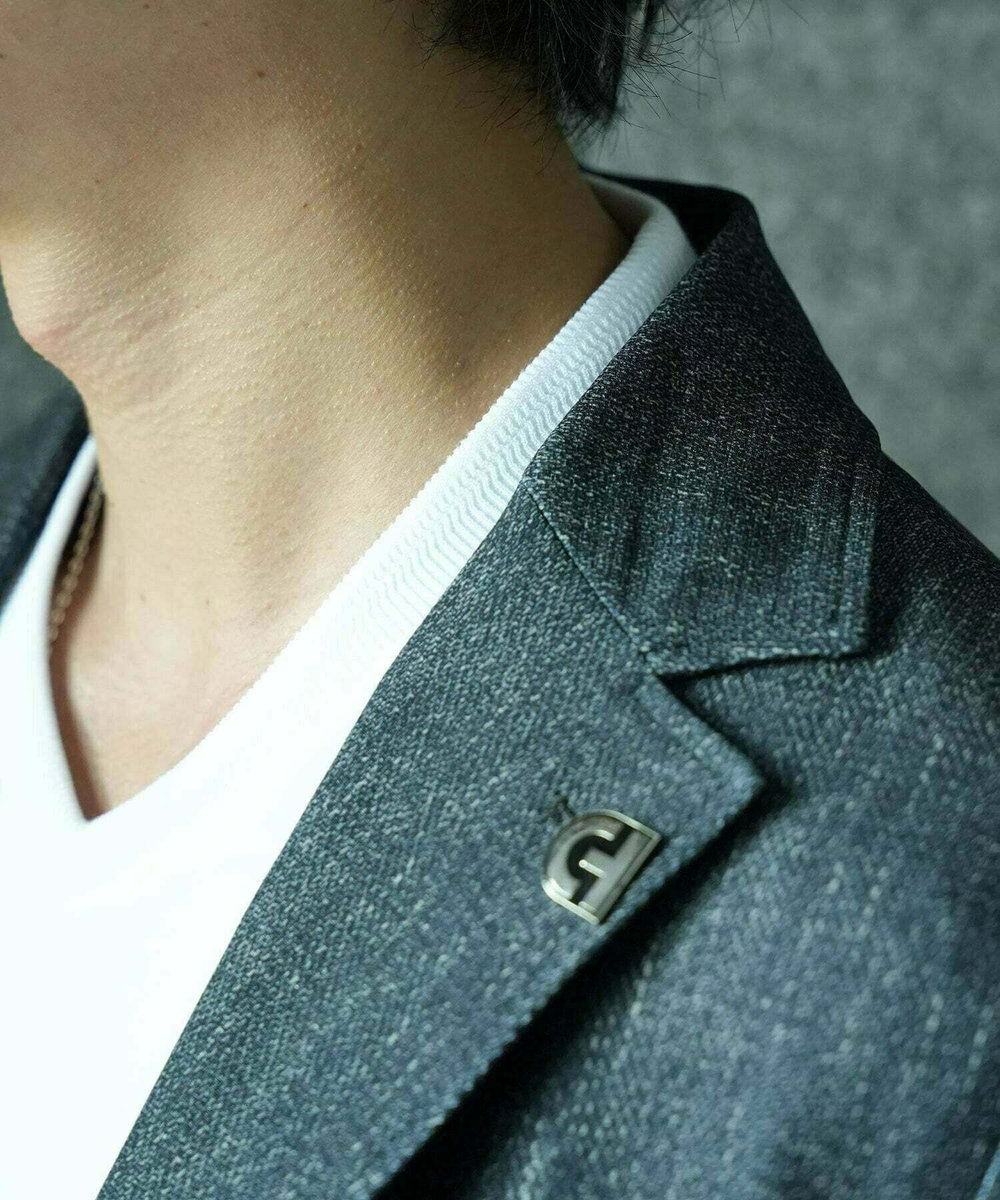 MEN'S BIGI 【ACTIVE TAILOR/アクティブテイラー】シルケットスムースVネックTシャツ＜接触冷感 / UVカット＞ ホワイト