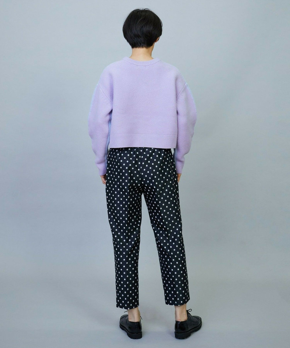 MOGA ANNUAL×MOGA　ウールカシミヤバイカラープルオーバー サックスブルー