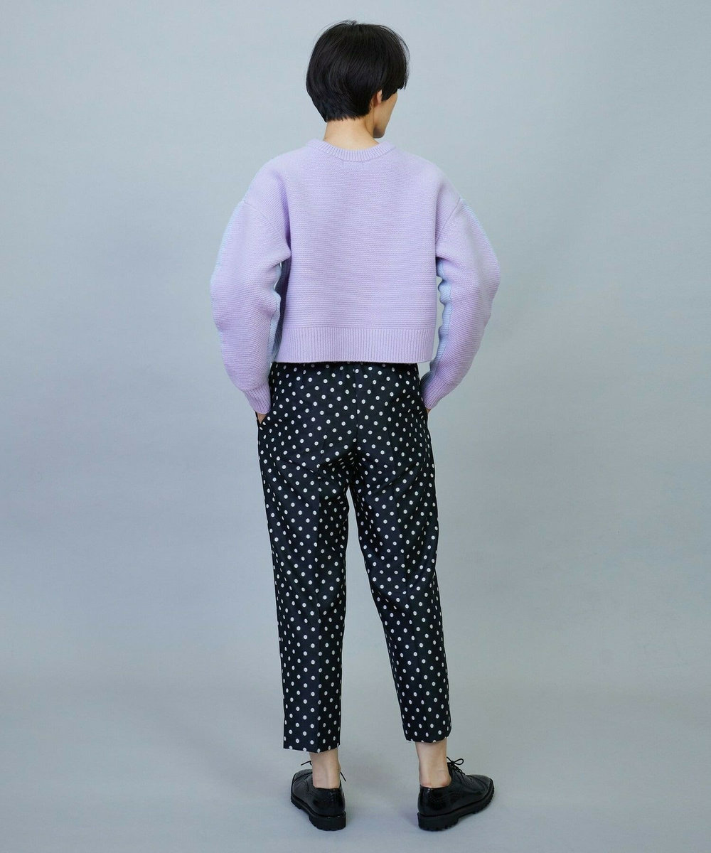 MOGA ANNUAL×MOGA　ウールカシミヤバイカラープルオーバー サックスブルー