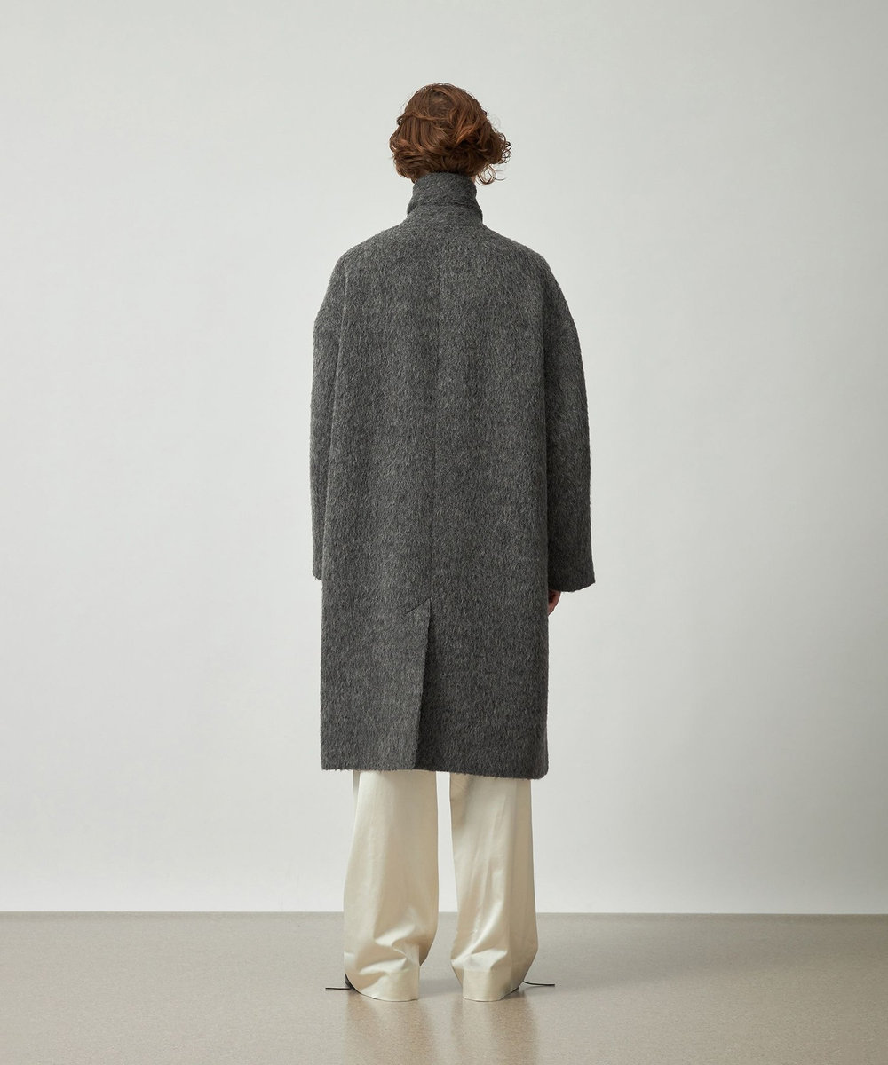 DÉPAREILLÉ SHAGGY CHESTER COAT / シャギーチェスターコート グレー