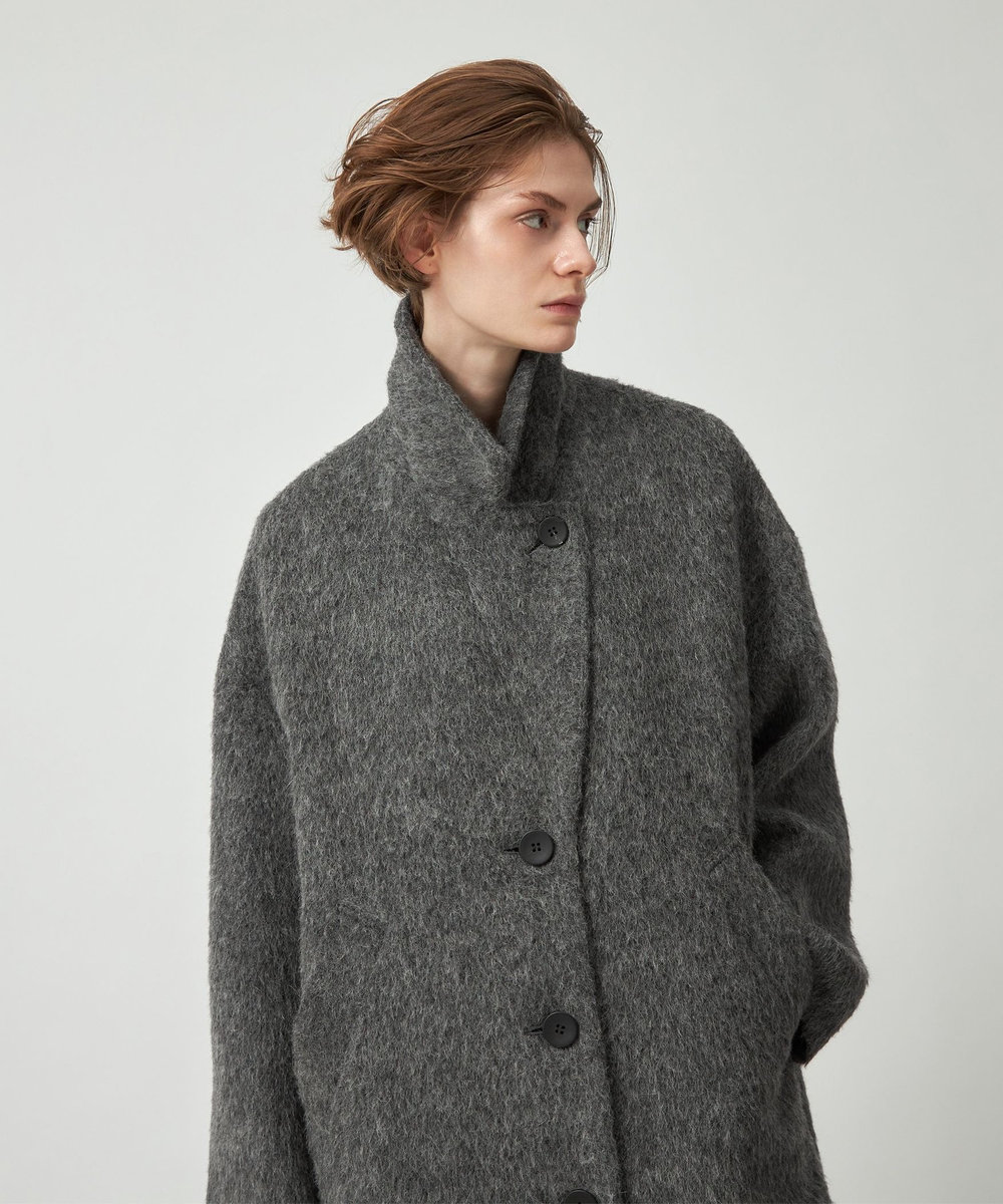 DÉPAREILLÉ SHAGGY CHESTER COAT / シャギーチェスターコート グレー