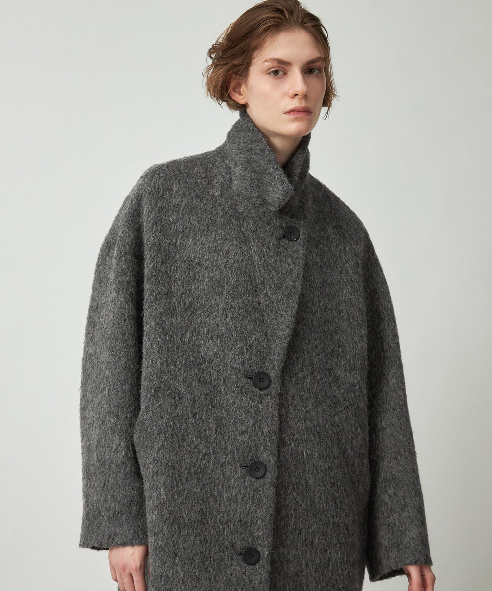 DÉPAREILLÉ SHAGGY CHESTER COAT / シャギーチェスターコート グレー