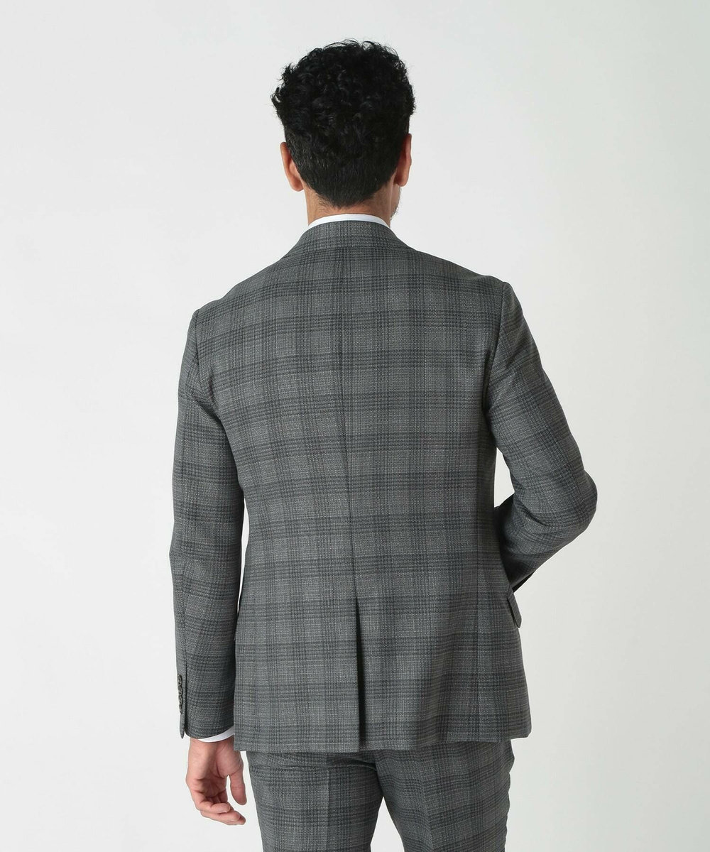MEN'S BIGI ミックスヤーンブッチャーチェックジャケット グレー