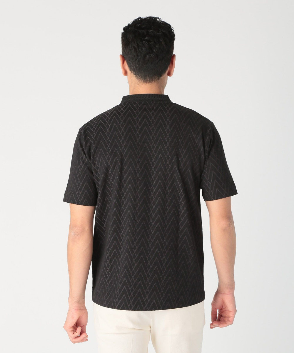 MEN'S BIGI リンクスジャガードVネックTEE ブラック