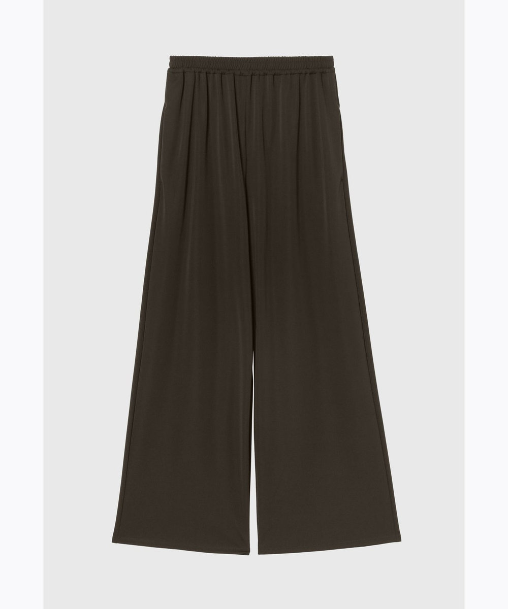 DÉPAREILLÉ TRIACETATE JERSEY WIDE PANTS / トリアセテートジャージーワイドパンツ ブラウン