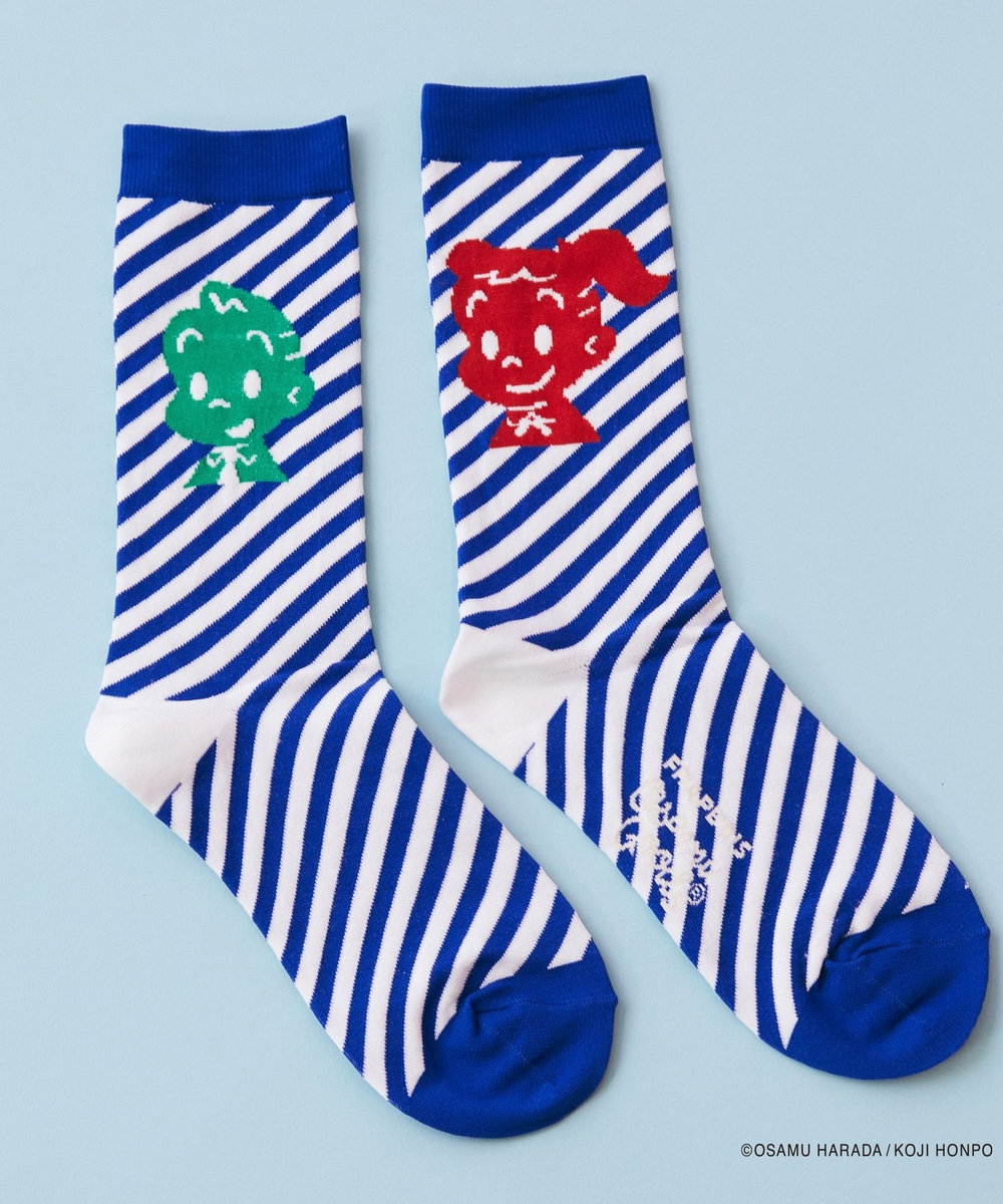 FRAPBOIS OSAMU GOODS ストライプソックス ブルー