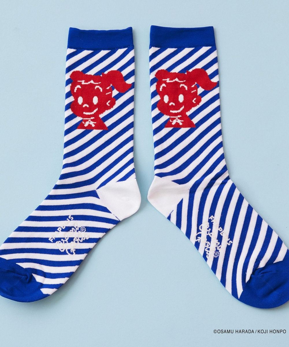 FRAPBOIS OSAMU GOODS ストライプソックス ブルー