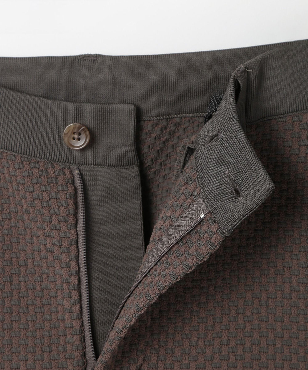 MEN'S BIGI 【ACTIVE TAILOR】モール混ニットパンツ カーキ