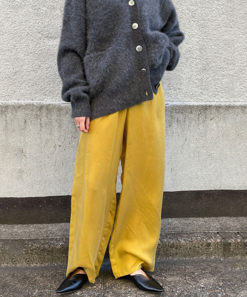 1er Arrondissement 【新色登場】キュプラフィブリルイージーパンツ マスタード