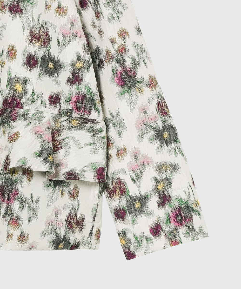 DÉPAREILLÉ FLOWER JACQUARD JACKET / フラワージャガードジャケット ホワイト