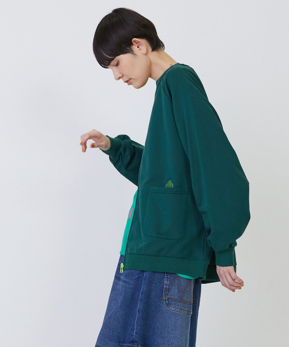 FRAPBOIS ジップカーデ2 グリーン