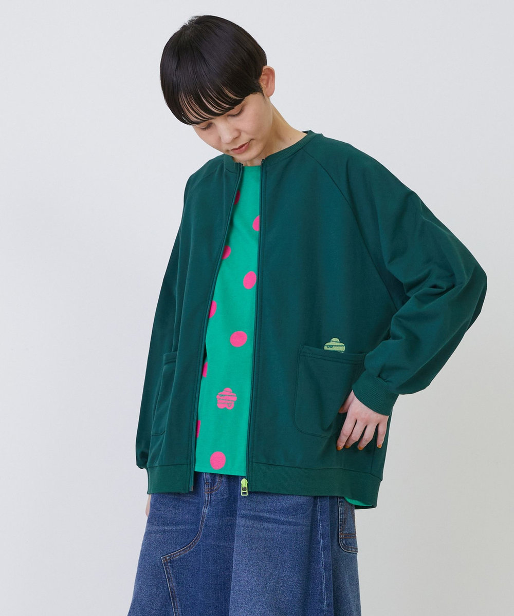 FRAPBOIS ジップカーデ2 グリーン
