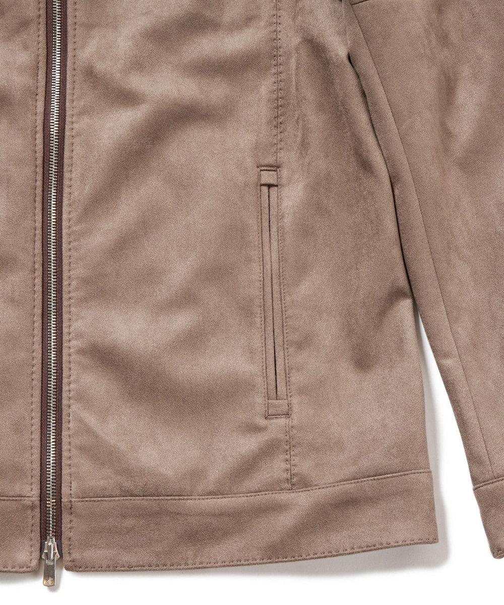 MEN'S BIGI フェイクスエードダンボールブルゾン グレー