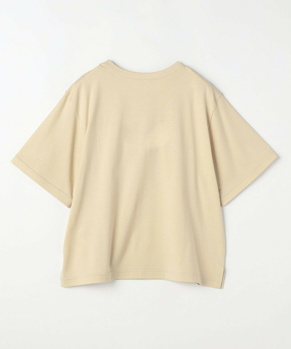 L'EQUIPE Lサイズ（大きいサイズ） 【大きいサイズ】オーバープリントTシャツ ベージュ