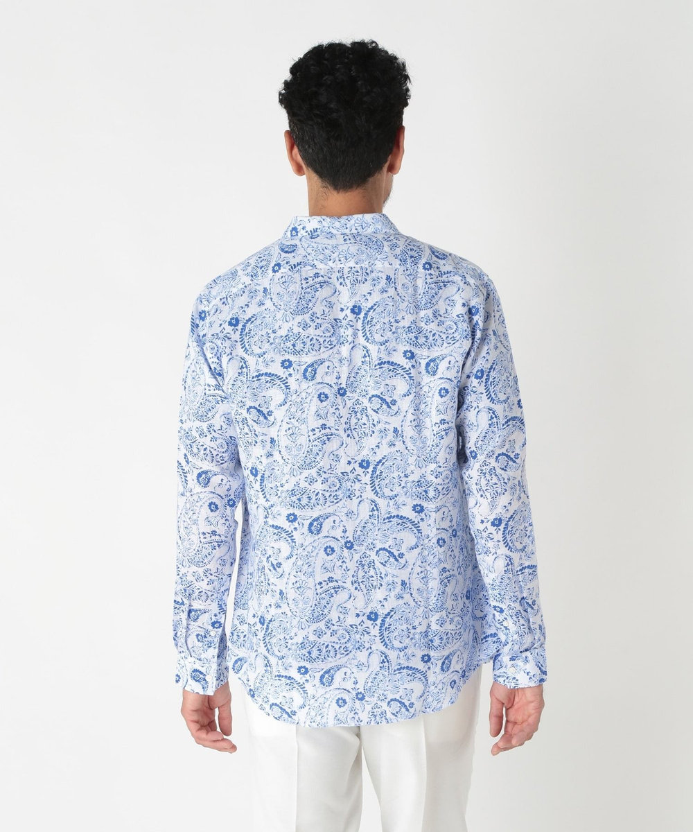 MEN'S BIGI 【CANCLINI/カンクリーニ】プリントショートポイントシャツ ホワイト