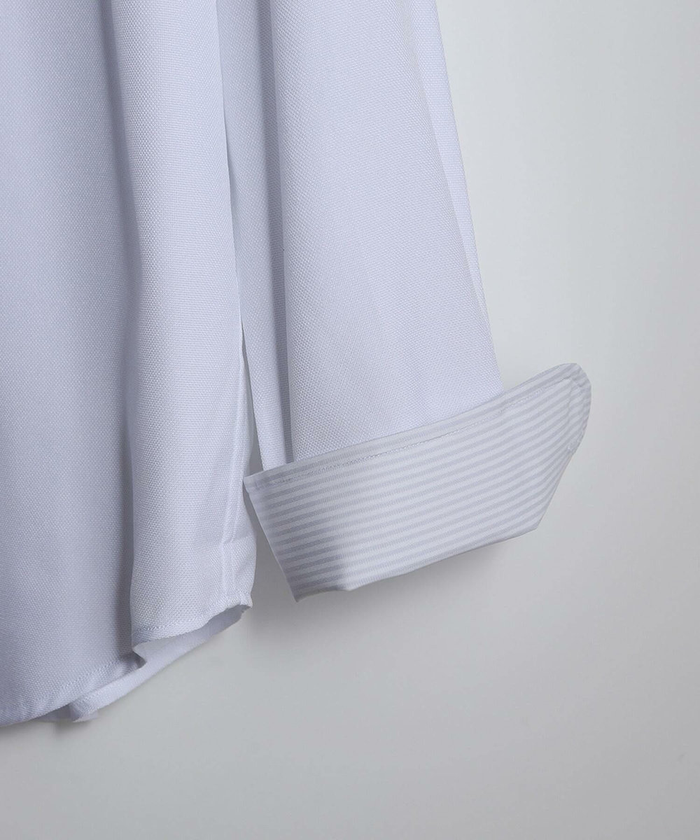 MEN'S BIGI 【ACTIVE TAILOR/アクティブテイラー】クールマックスロイヤルオックスドレスシャツ＜吸水速乾/イージーケア＞ ホワイト