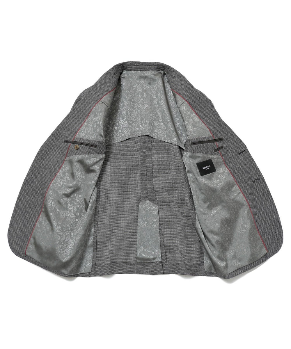 MEN'S BIGI ドビーメッシュジャケット　original fabric made by japan グレー