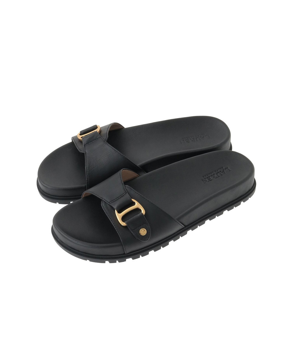 1er Arrondissement ＜POLO RALPH LAUREN（ポロ ラルフ ローレン）＞"TASHA SLIDE"サンダル ブラック