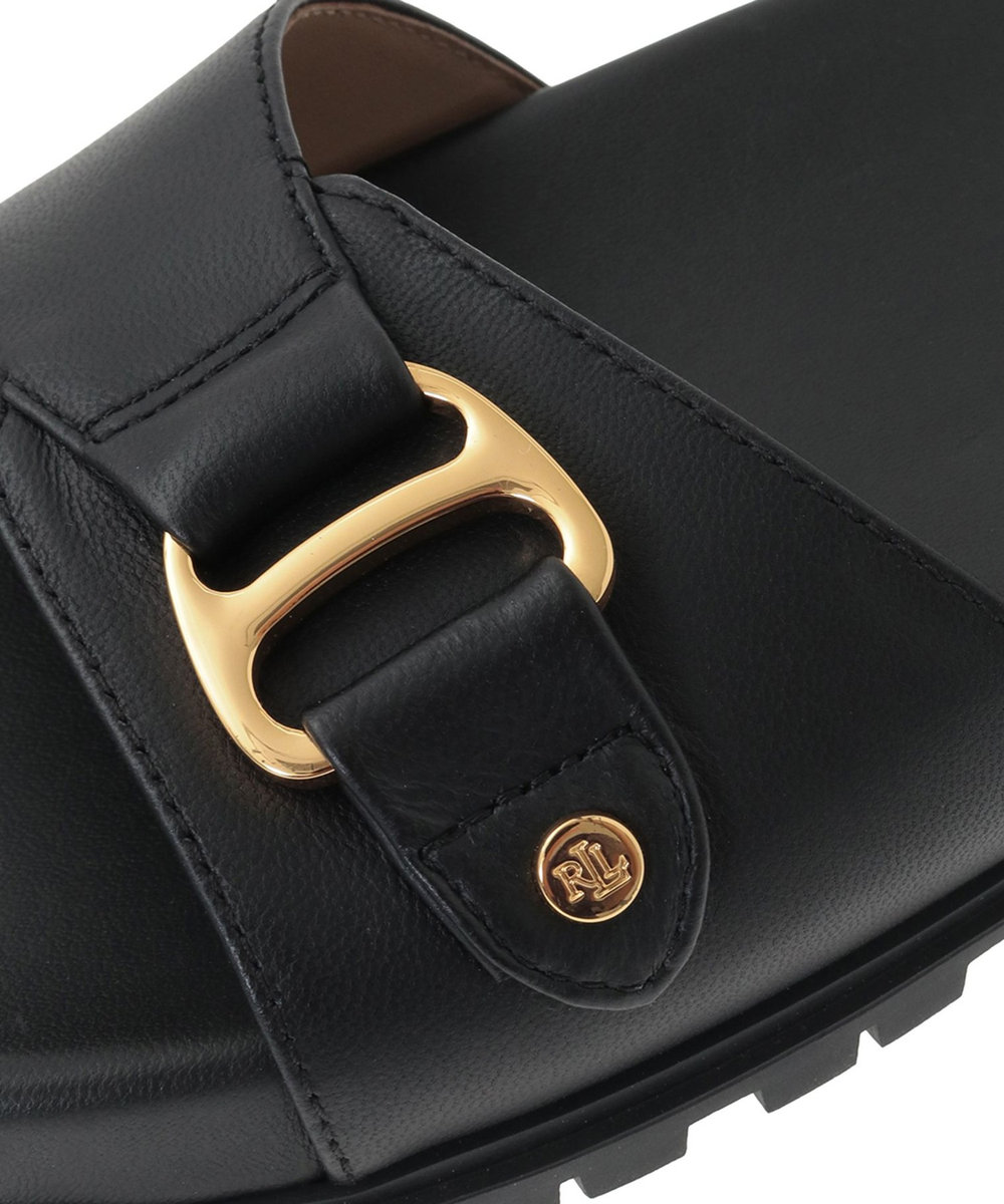 1er Arrondissement ＜POLO RALPH LAUREN（ポロ ラルフ ローレン）＞"TASHA SLIDE"サンダル ブラック