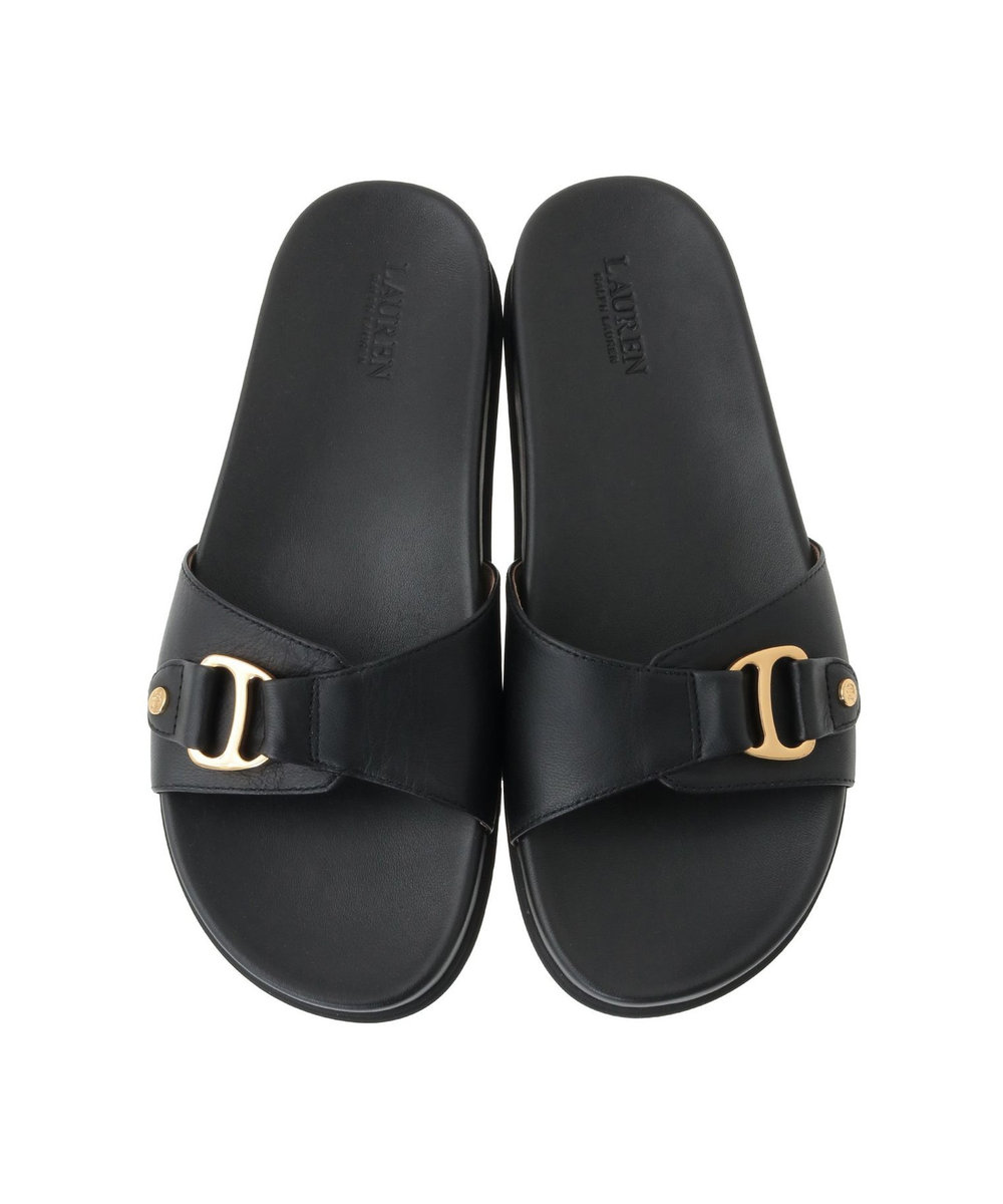 1er Arrondissement ＜POLO RALPH LAUREN（ポロ ラルフ ローレン）＞"TASHA SLIDE"サンダル ブラック