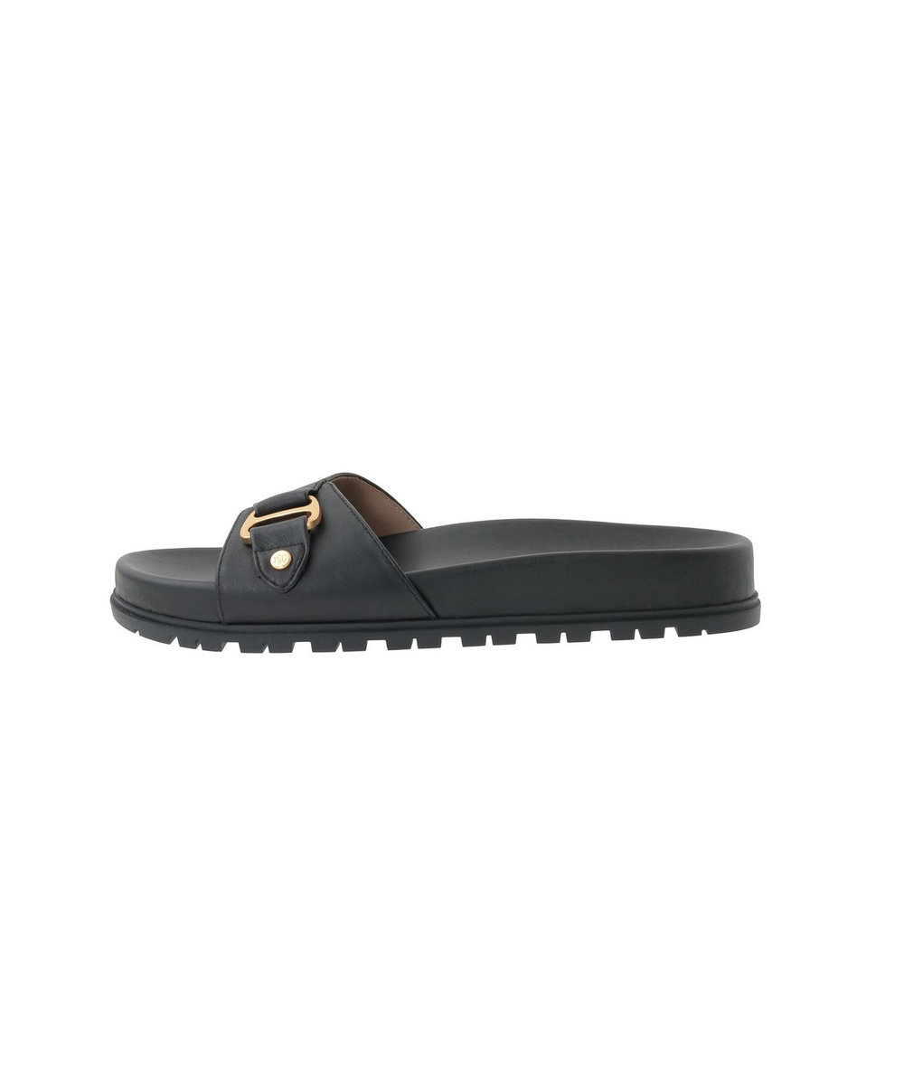 1er Arrondissement ＜POLO RALPH LAUREN（ポロ ラルフ ローレン）＞"TASHA SLIDE"サンダル ブラック