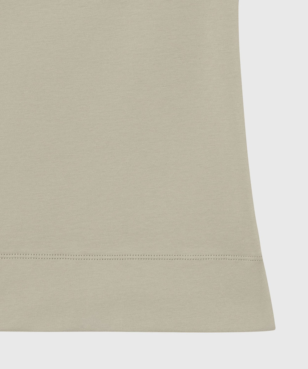 DÉPAREILLÉ SMOOTH NO SLEEVE T SHIRT / スムースノースリーブTシャツ グレイッシュベージュ