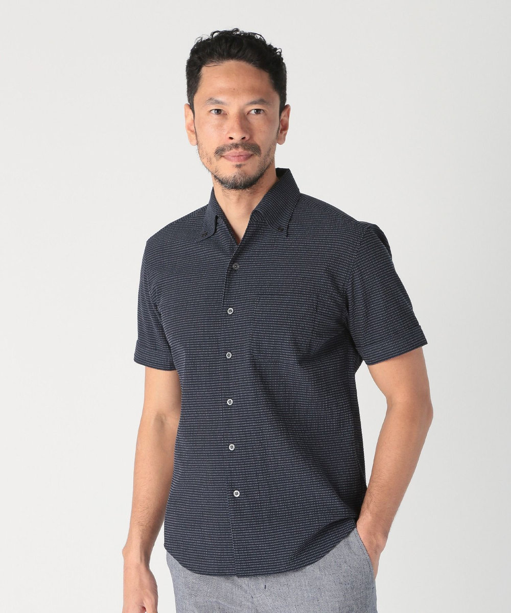 MEN'S BIGI 【ACTIVE TAILOR/アクティブテイラー】カールマイヤーボタンダウンシャツ ネイビー